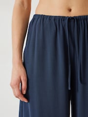 Hush Blue Lyra Tie Waist Trousers - Image 4 of 5