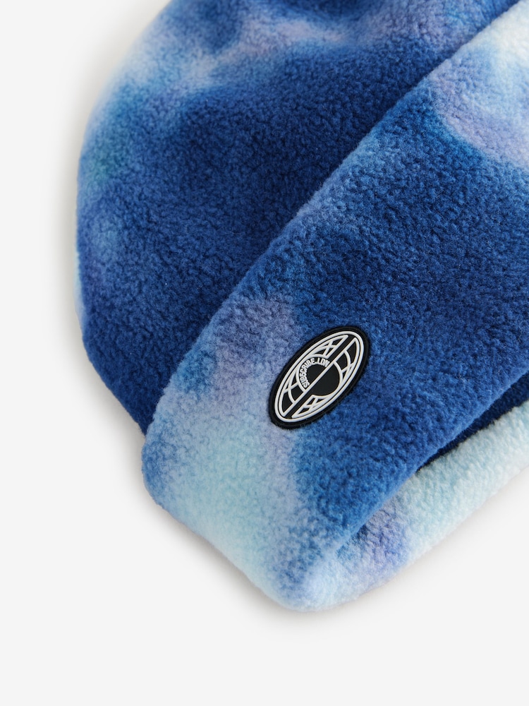 Tie Dye Fleece Beanie Hat (1-16yrs) - Image 2 of 3