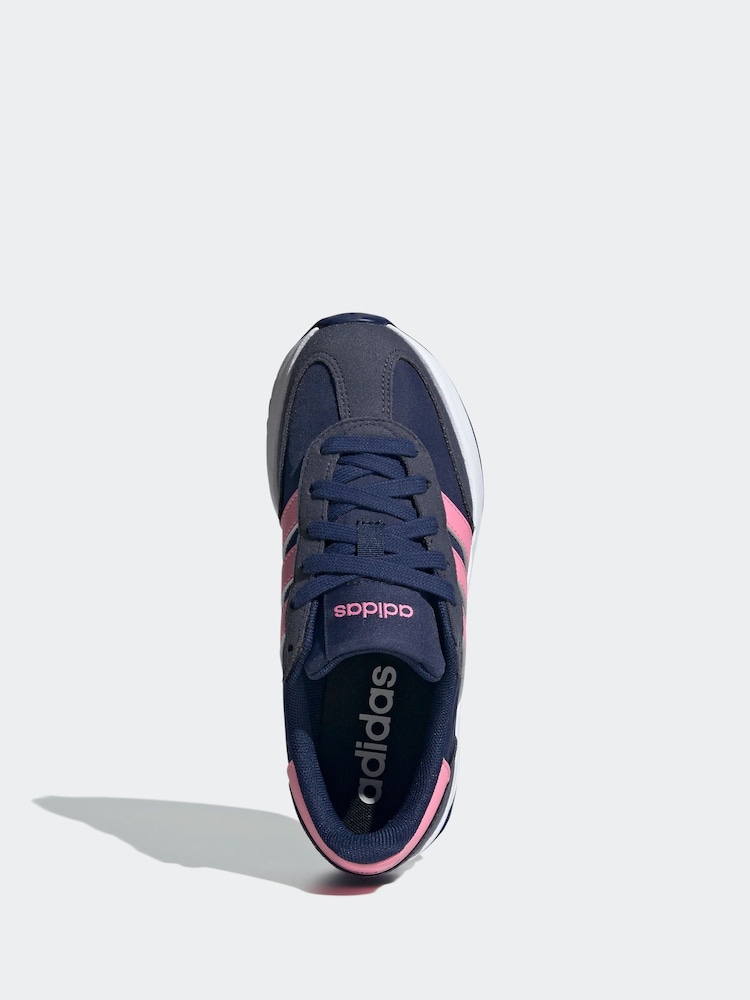 adidas Navy/Pink Run 70s 2.0 Trainers - Image 5 of 8