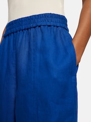 Jigsaw Blue 100% Linen Wide Leg Trousers - Image 2 of 6