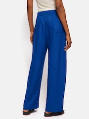Jigsaw Blue 100% Linen Wide Leg Trousers - Image 5 of 6