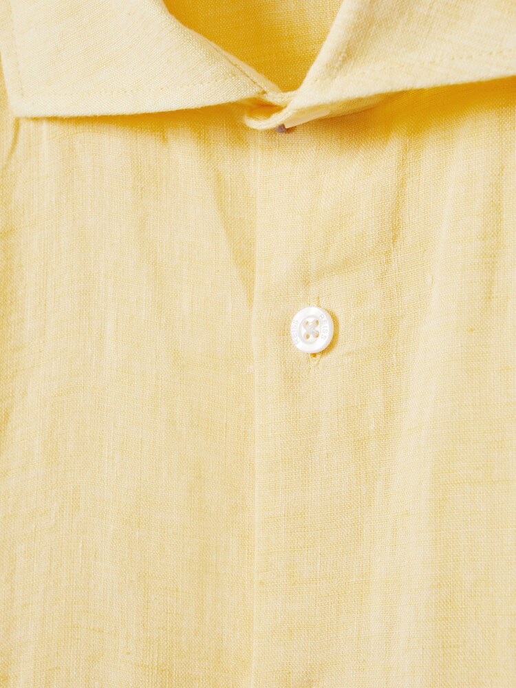 Reiss Melon Ruban Linen Button-Through Shirt - Image 6 of 6