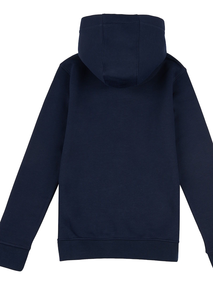 Синий - US Polo Assn. Толстовка на молнии из 100% хлопка для мальчиков - Изображение 2 из 3