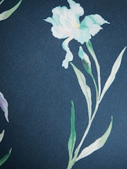 Laura Ashley Hawling Irises Midnight Seaspray Navy Denford Stool - Image 5 of 6