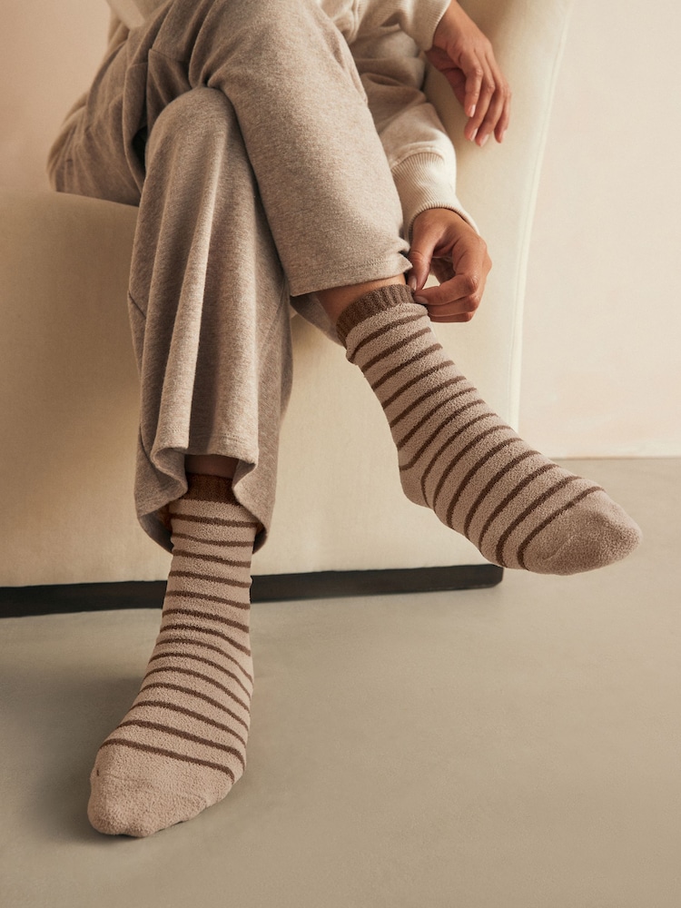Brown Thermal Ankle Socks 2 Pack - Image 1 of 5