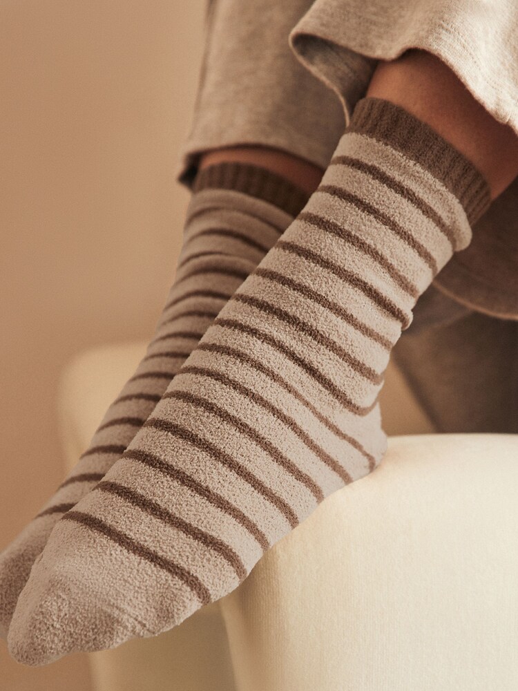 Brown Thermal Ankle Socks 2 Pack - Image 2 of 5