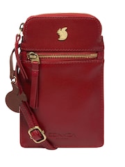 Conkca Bambino Leather Cross-Body Phone Bag - Image 4 of 9