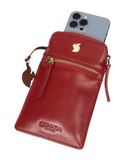 Conkca Bambino Leather Cross-Body Phone Bag - Image 9 of 9