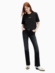 AllSaints Black Fortuna BF T-Shirt - Image 4 of 7
