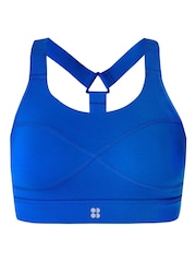 Голубой - Спортивные бюстгальтеры средней степени поддержки Sweaty Betty - Изображение 4 из 5