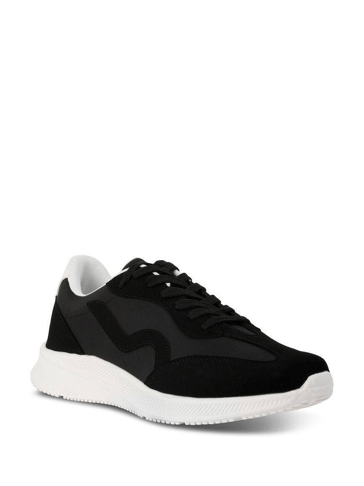 Regatta Black Marine Retro Trainers - Image 2 of 6