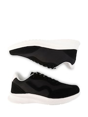 Regatta Black Marine Retro Trainers - Image 4 of 6