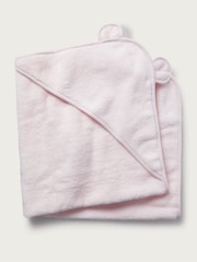 The White Company Pink Bear Hydrocotton Hooded 100% Cotton Towel - Image 4 of 4