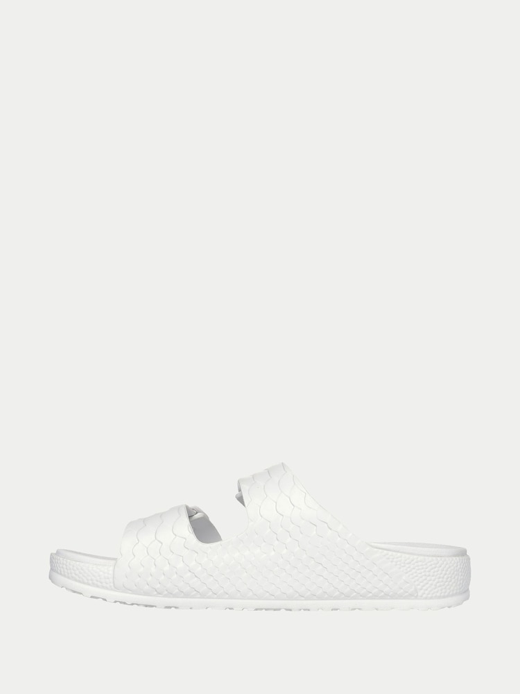Skechers White Cali Breeze 2.0 Royal Texture Sandals - Image 2 of 5 Skechers White Cali Breeze 2.0 Royal Texture Sandals - Image 2 of 5