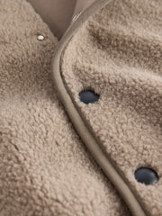 Tan Brown Fleece Gilet Jacket (3mths-7yrs) - Image 9 of 10