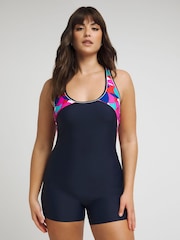 JD Williams Black Sports Swim Legsuit - Image 3 of 4