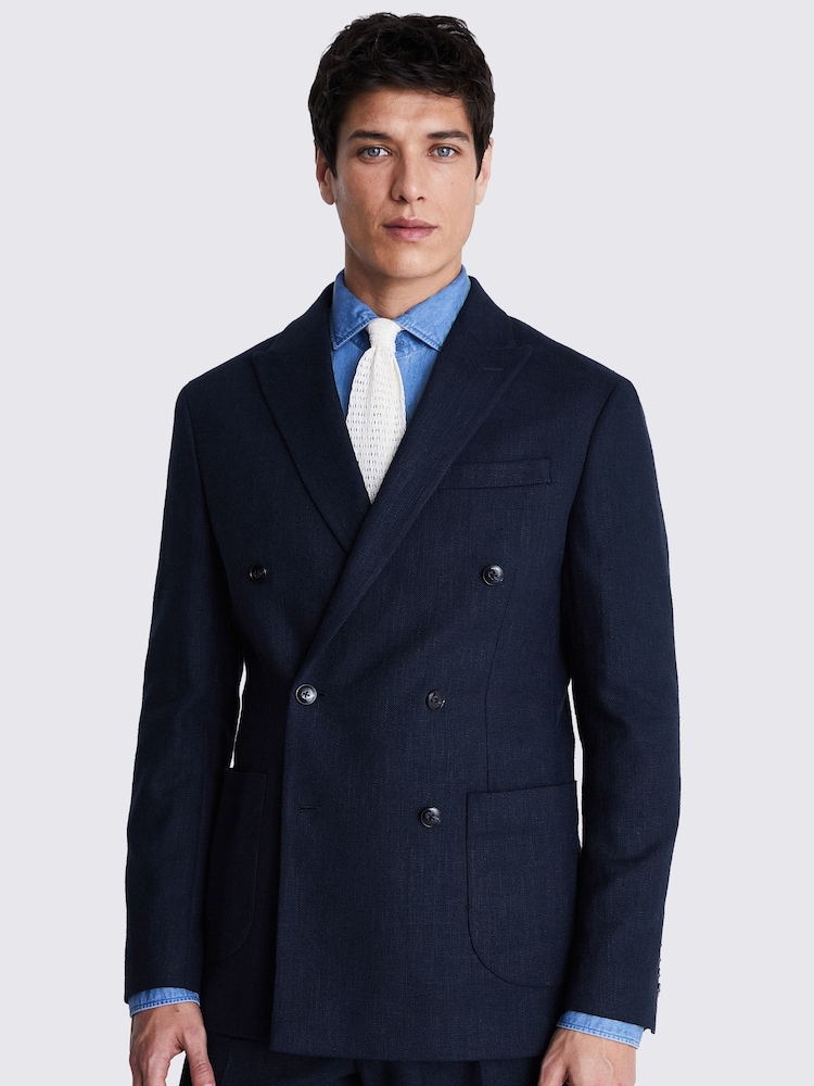 MOSS Tailored Fit Fischgrät-Jacke - Bild 1 von 5