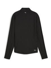 Puma Black Black Womens You-V Solid Golf 1/4 Zip Pullover Sweatshirt - Image 2 of 2
