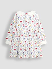 JoJo Maman Bébé Cream Collar Sweat Dress - Image 2 of 3