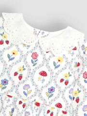 JoJo Maman Bébé Cream Collar Sweat Dress - Image 3 of 3