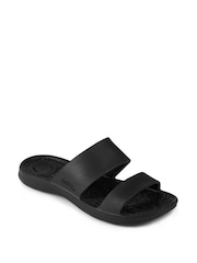 Totes Black Ladies Bounce Double Strap Sliders - Image 3 of 5