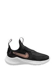Nike Black/Gold Junior Flex Runner 3 Trainers - Image 1 of 4