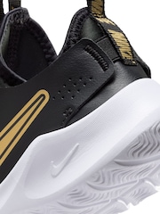 Nike Black/Gold Junior Flex Runner 3 Trainers - Image 10 of 11