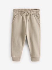 Rust Brown/Khaki/Sage Soft Touch Joggers 3 Pack (3mths-7yrs) - Image 5 of 7