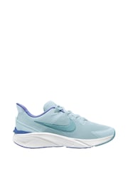 Nike Light Blue Youth Star Runner 4 Trainers - Image 1 of 4
