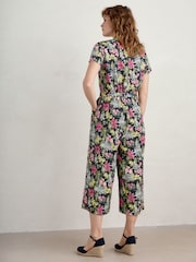 Seasalt Cornwall Blue Treen Cove Jumpsuit - Image 4 of 7