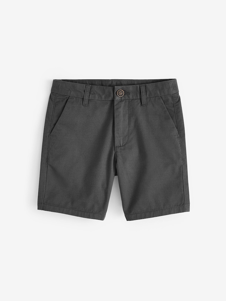 Charcoal Grey/Pink Chino Shorts 2 Pack (3-16yrs) - Image 2 of 5
