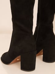 Lipsy Block Heel Knee Alto Faux Suede Boot - Imagen 3 de 4