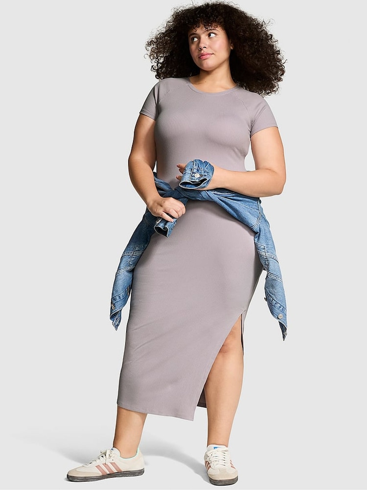 Victoria's Secret PINK Dusty purple Short Sleeve Midi Dress - Image 1 of 3