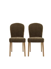 Gallery Home Set of 2 Green Holland Dining Chairs - Image 6 of 6