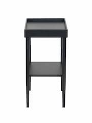 Pacific Black Marnie Wood Side Table with Shelf - Image 4 of 6