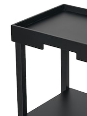 Pacific Black Marnie Wood Side Table with Shelf - Image 6 of 6