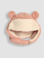 JoJo Maman Bébé Rose Pink Cosy Borg Hat - Image 1 of 4