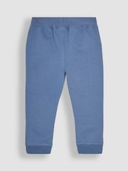 JoJo Maman Bébé Denim Blue Construction Appliqué Knee Pet in Pocket Joggers - Image 2 of 3