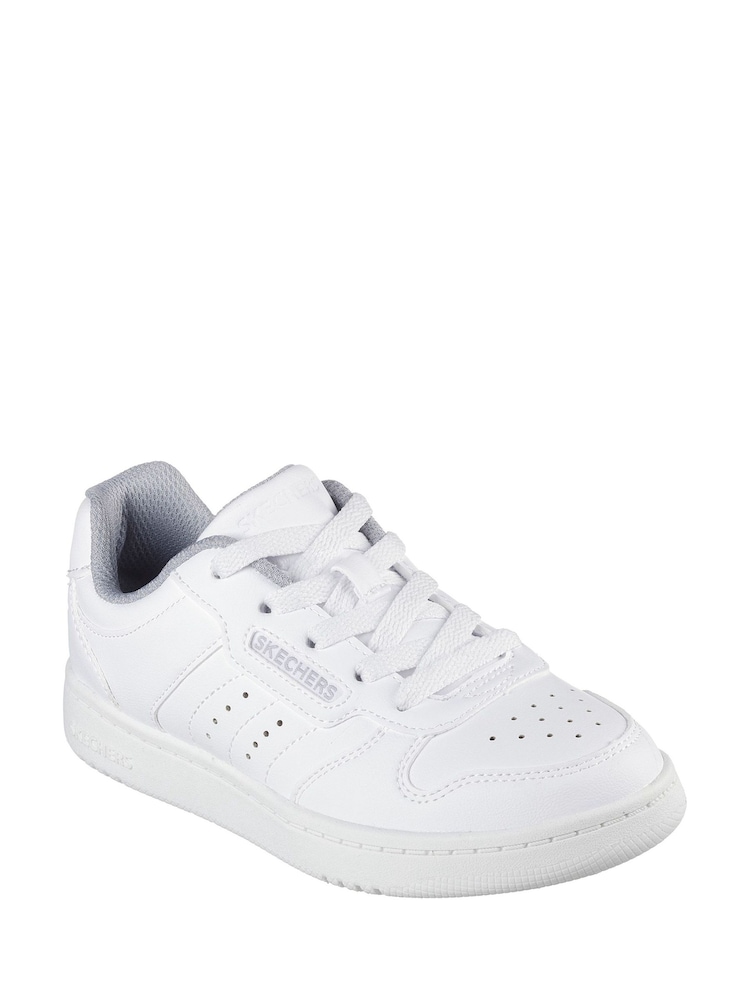 Skechers White Quick Street Trainers - Image 1 of 3