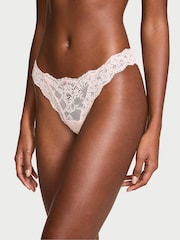 Victoria's Secret Purest Pink Brazilian Lace Knickers - Image 1 of 3