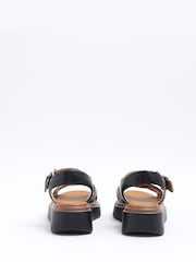 River Island Black Two Part Flatform Sandals - Image 3 of 4