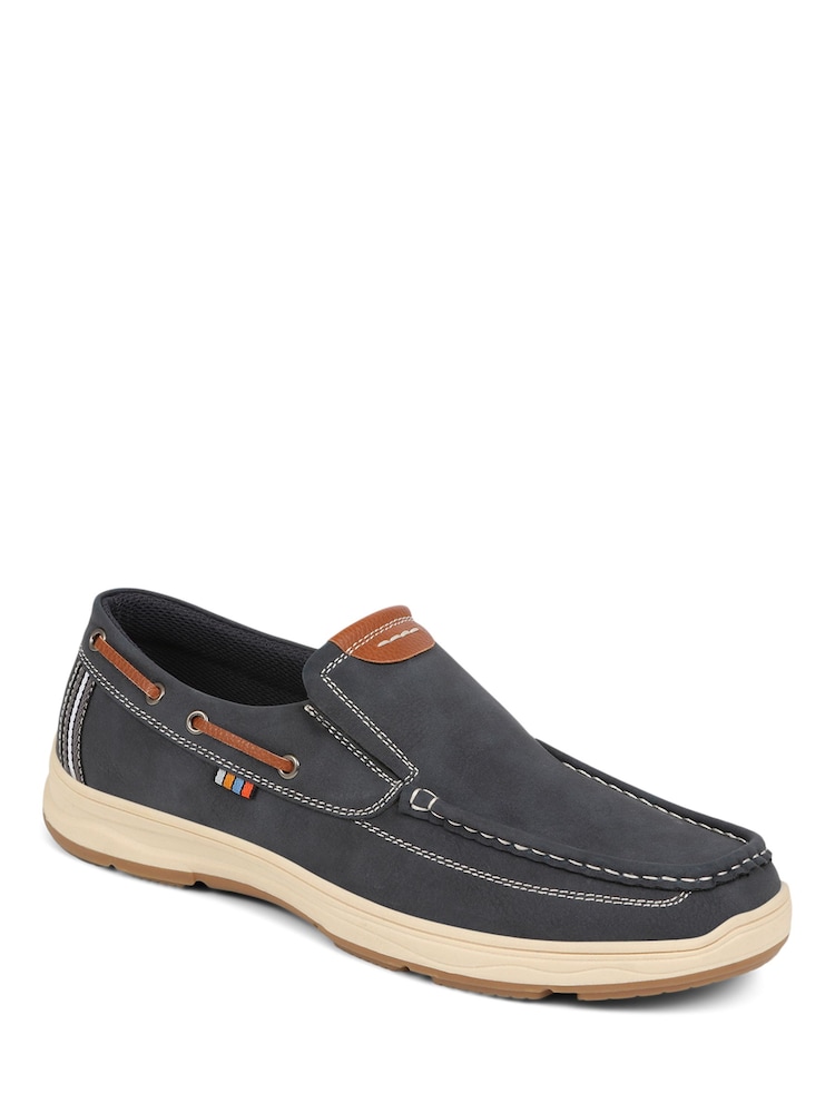 Pavers Blue Pavers Blue Slip On Boat Shoes - Image 2 of 6