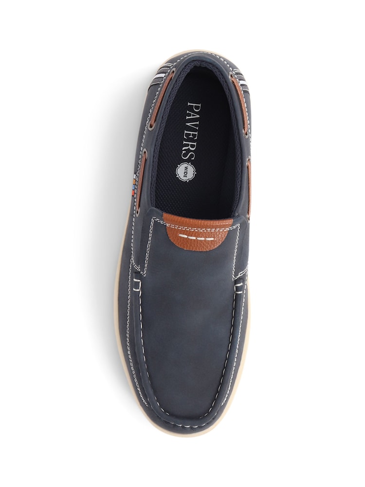 Bleu - Chaussures bateau Pavers bleues à enfiler - Image 5 of 6