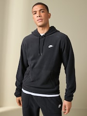 Nike Black Club Winterized Fleece Pullover Hoodie - Image 1 of 6