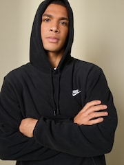 Nike Black Club Winterized Fleece Pullover Hoodie - Image 4 of 6