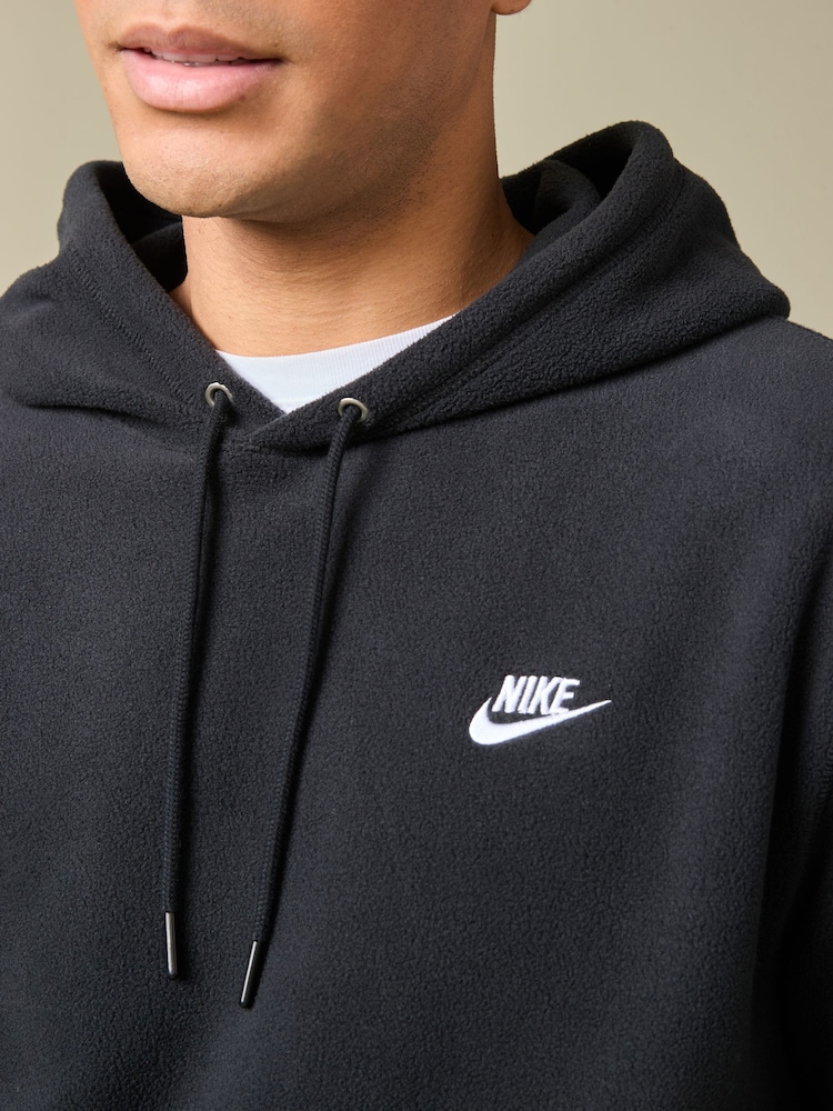 Nike Black Club Winterized Fleece Pullover Hoodie - Image 5 of 6