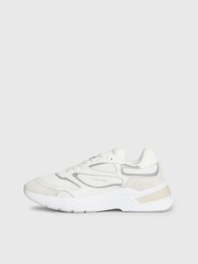 Calvin Klein White Runner Lace-Up Mesh Sneakers - Image 2 of 7