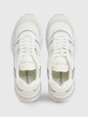 Calvin Klein White Runner Lace-Up Mesh Sneakers - Image 4 of 7