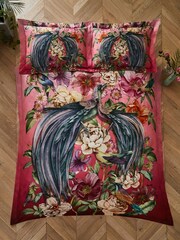 Joe Browns Pink Peacock Plumage Reversible Bed Set - Image 1 of 6