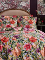 Joe Browns Pink Peacock Plumage Reversible Bed Set - Image 4 of 6